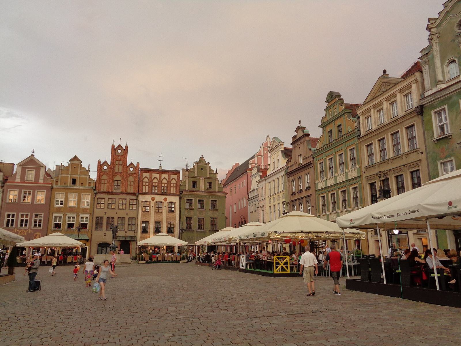 Poznań Old Market Square with its colourful town houses